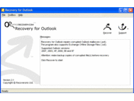 Recovery for Outlook screenshot